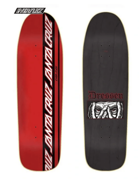 SANTA CRUZ - ERIC DRESSEN EYES EVERSLICK SKATEBOARD DECK